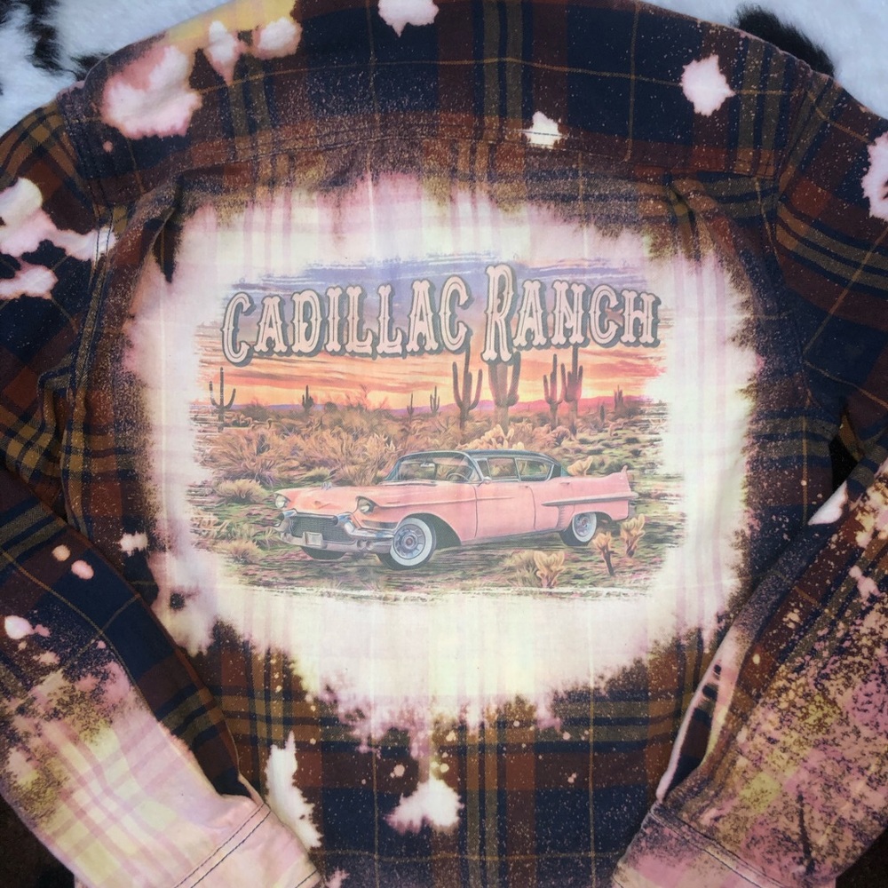 Distressed Flannel Cadillac Ranch!